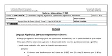 Expresiones algebraicas
