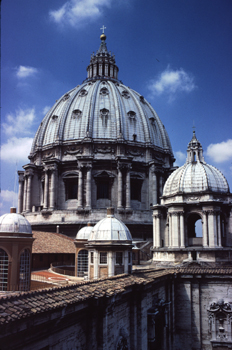 Cúpula de la basílica de San Pedro del Vaticano, Italia