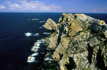 Vista parcial del Cabo de Peñas, Gozón, Principado de Asturias