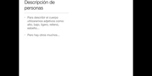 6º lengua descripción de personas