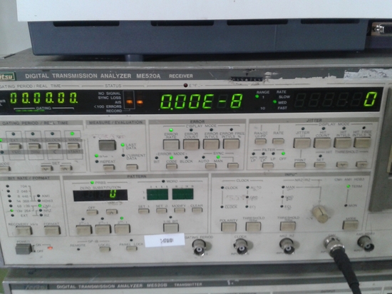 Medidor de tasa de error plesiosíncrono con 10 -8 errores