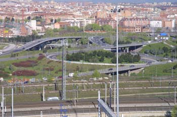 Nudo de carreteras, Madrid