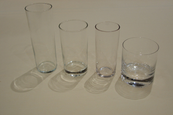 Vasos. Distintos tipos