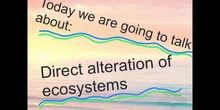 PRIMARIA 5º	CIENCIAS DE LA NATURALEZA	DIRECT ALTERATION OF ECOSYSTEM