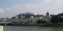 Vista de Salzburgo desde el Rio Salzach