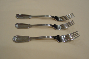 Tenedores. Distintos tipos