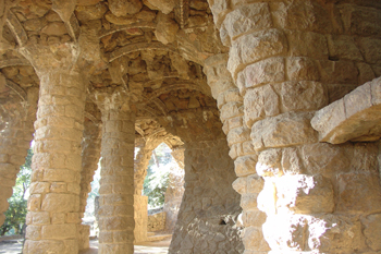 Techo de los pasajes, Parque Güell, Barcelona