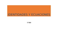 Identidades y ecuaciones