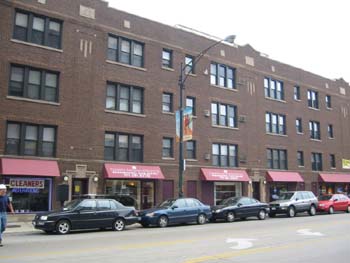 Fachada de un edificio, Chicago, Estados Unidos