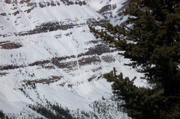 Alúd de nieve, Parque Nacional Banff