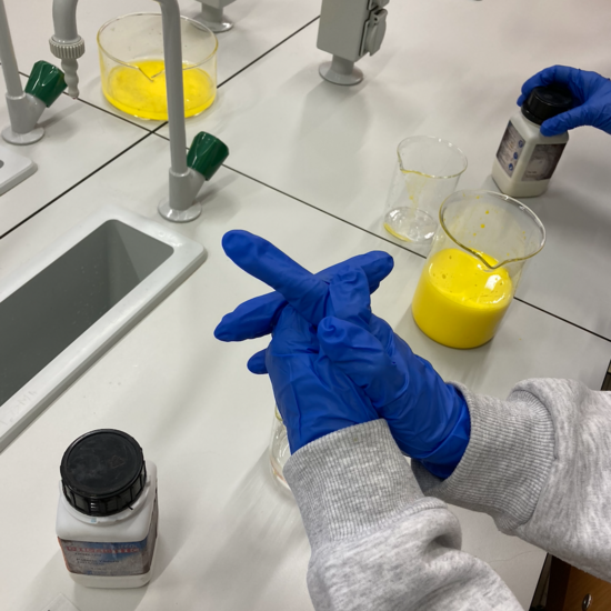 Precipitación del diyoduro de plomo