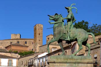 Estatua de Pizarro en Trujillo, Badajoz