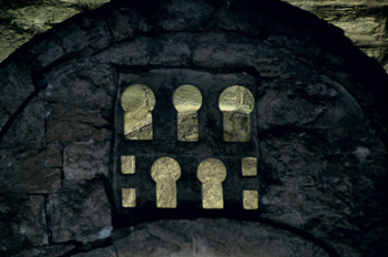Detalle de la arquería del iconostasio de la iglesia de Santa Cr