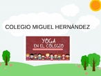 YOGA EN EL COLEGIO