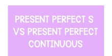 Present Prefect Simple vs. Present Perfect Continuous