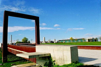 Plasmación artística en un parque