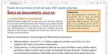 Lengua I Tema 6 Clase 59 20260512 - Renacimiento (I): temas, amor platónico