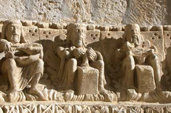 Detalle de la fachada de la Iglesia de Santiago, Carrión de los