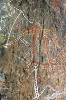 Pintura rupestre, Parque Nacional de Kakadu (Australia)