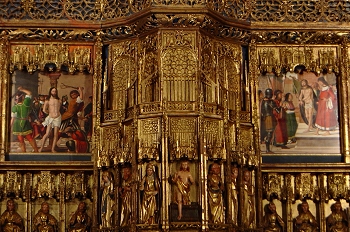 Detalle del Retablo Mayor Colegiata de Bolea, Huesca