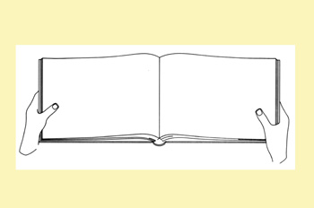 Página apaisada enfrentada