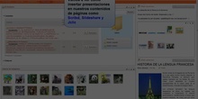 Editor online: Insertar presentaciones de Scribd, Slideshare y Jclic