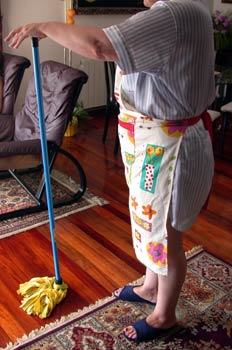 Señora de la limpieza