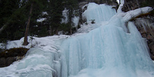 Cascada helada, Lago Louise, Parque Nacional Banff