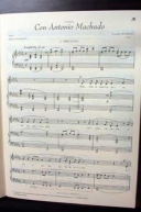 Partitura del Maestro Rodrigo y Antonio Machado