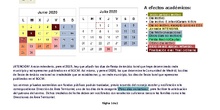 Calendario Escolar 2019/20