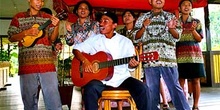 Músicos indonesios, Sulawesi, Indonesia