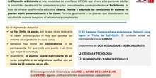 BACHILLERATO A DISTANCIA 2026-2027