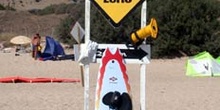 Zona destinada para la práctica del kitesurf