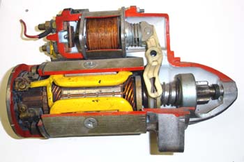 Motor de arranque seccionado