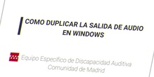 Duplicar salida de audio en Windows
