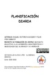 PLANIFICACIÓN DIARIA