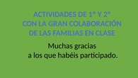 ACTIVIDADES CON PADRES. CEIP PINOCHO 2017/18