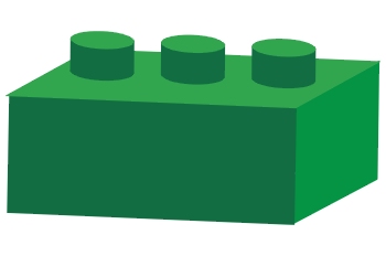 Pieza de arquitectura verde