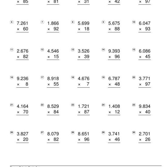 MULTIPLICACIONES 27 DE ABRIL