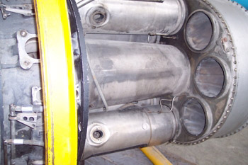 Salidas desde la cámara de combustión a la turbina