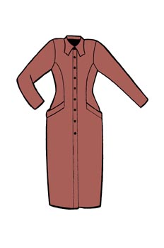 Vstido japonés estilo camisero