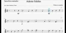 Adeste fideles - Saxofón