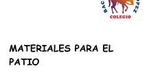 Materiales pictos para el patio