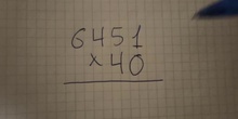 Multiplicación por dos cifras acabando en 0 - Contenido educativo