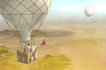 Cinco semanas en globo: Espejismo sobre el desierto