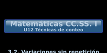 U12.3.2 Variaciones sin repetición