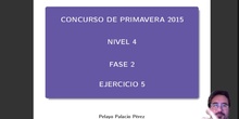 Concurso de Primavera - 2015 - Nv 4 - Fase 2 - Ej. 5