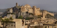 Vista de Alquezar y su Colegiata. Huesca