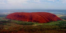 Ulurú desde el aire, Alice Springs, Australia