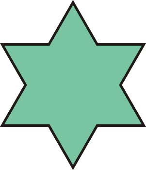 Polígono estrellado. 6 puntas